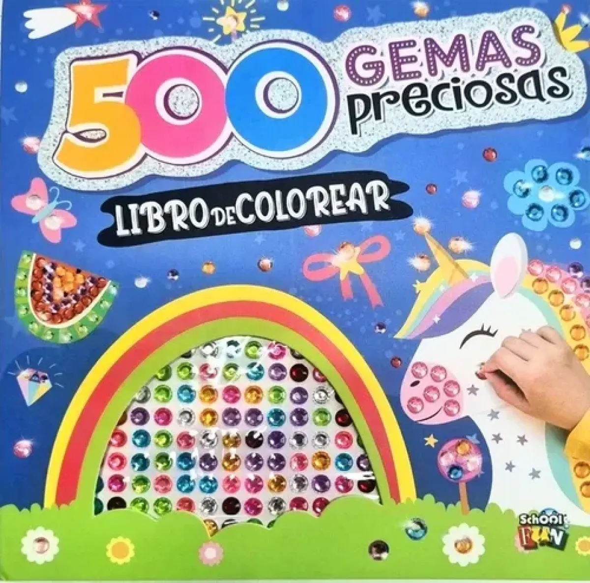 500 GEMAS PRECIOSAS LIBRO DE COLOREAR UNICORNIOS